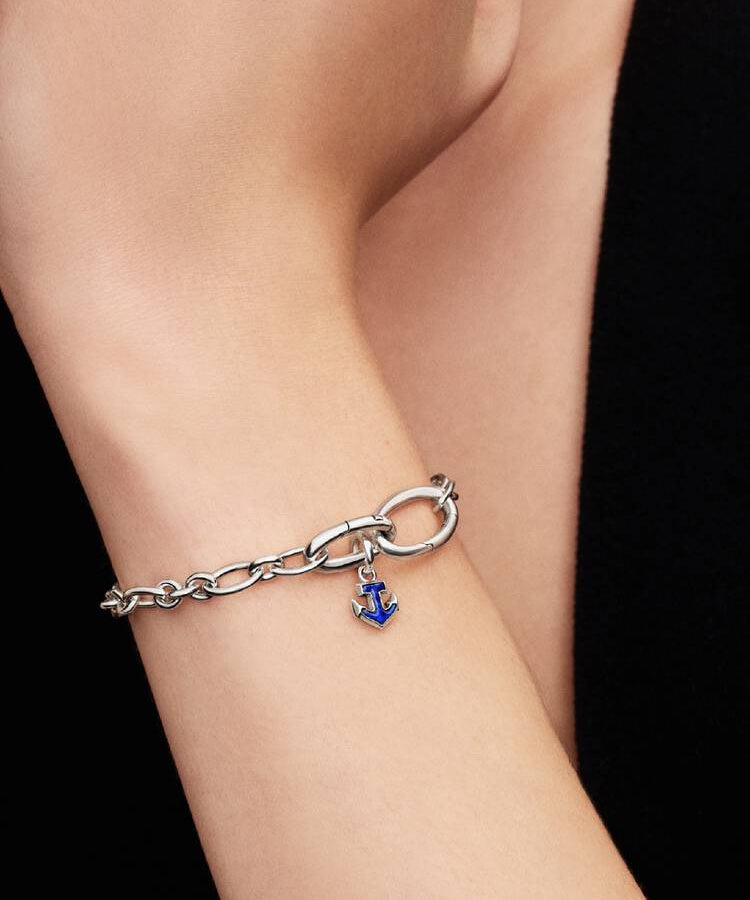 Mini Conta Pendente Âncora Azul Pandora