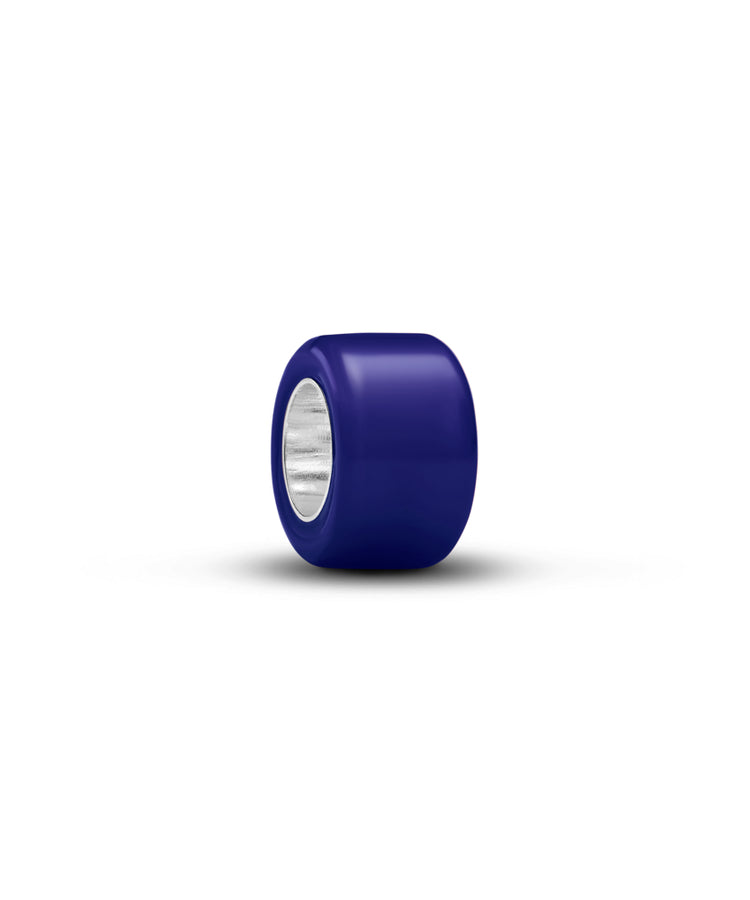 Mini Conta Pandora em Vidro de Murano Azul