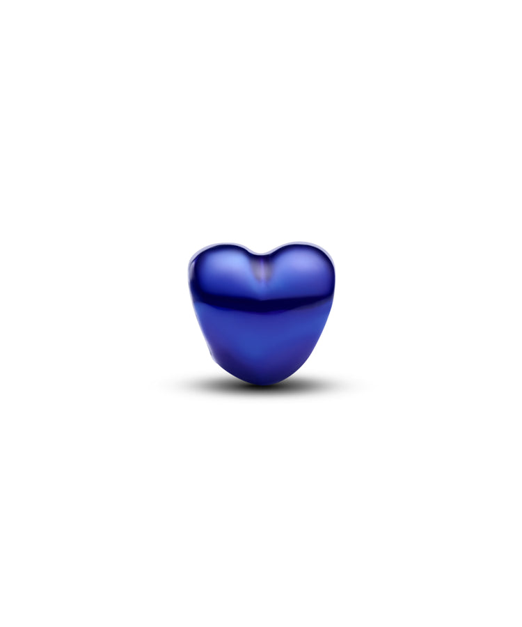 Mini Conta Pandora Coração Azul