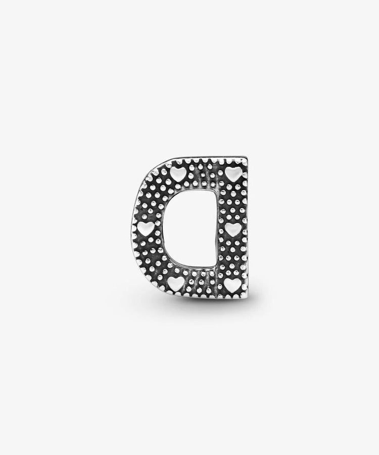 Conta Pandora Letter D