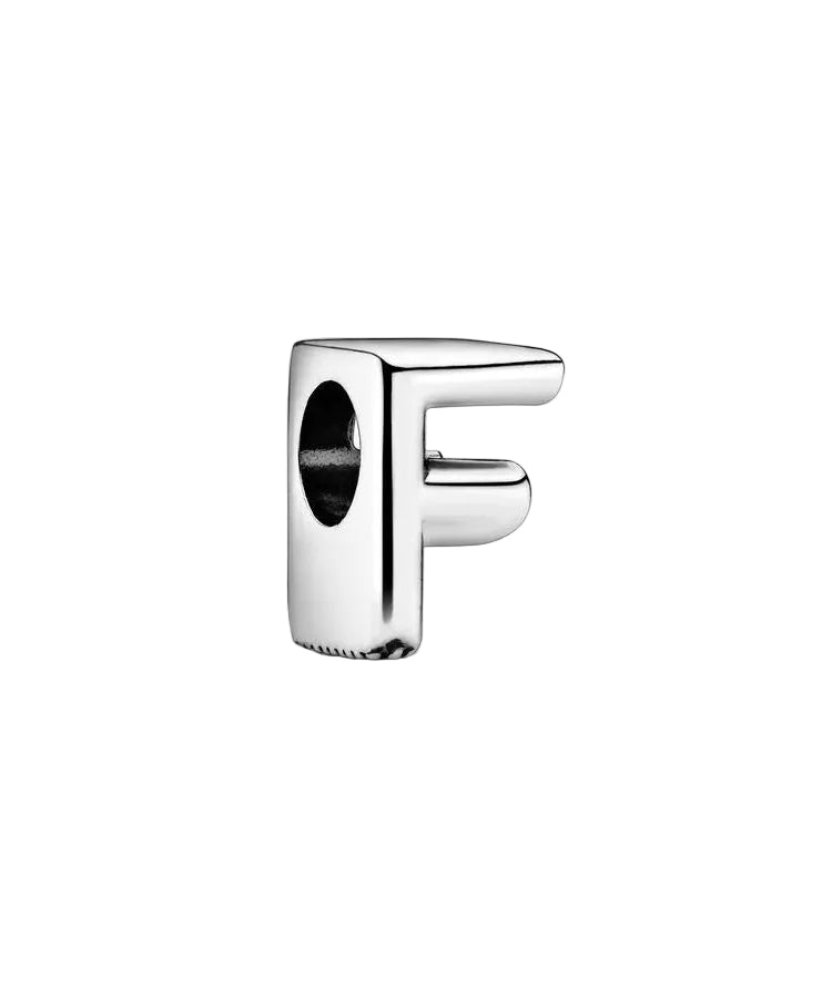 Conta Pandora Letter F