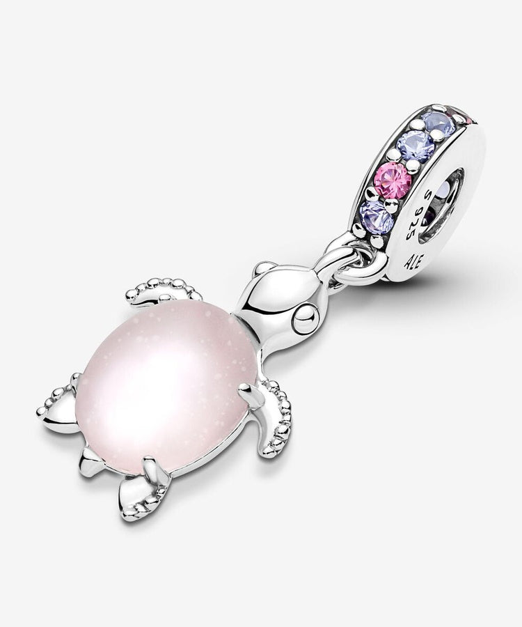 Conta Pandora Murano Glass Pink Sea Turtle