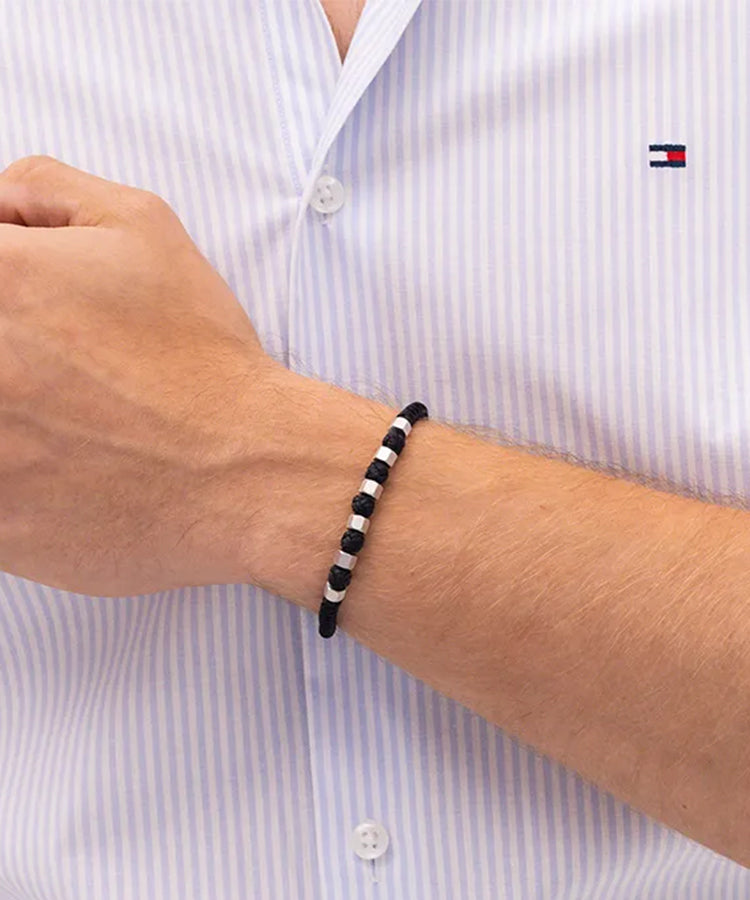Pulseira Homem Aço e Nylon