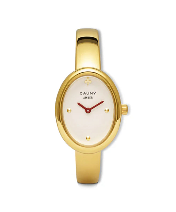 Relógio Amber Branco Dourado