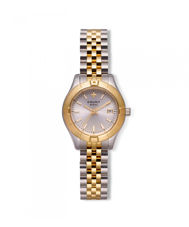Relógio Cauny Royal Mini Silver Gold