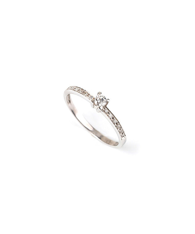 Anel brilhantes ouro 800 JOANR004764D