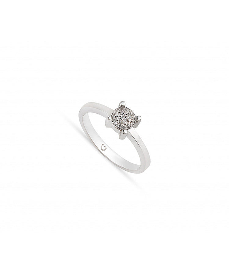 Anel brilhantes ouro 800 JOANR005610B