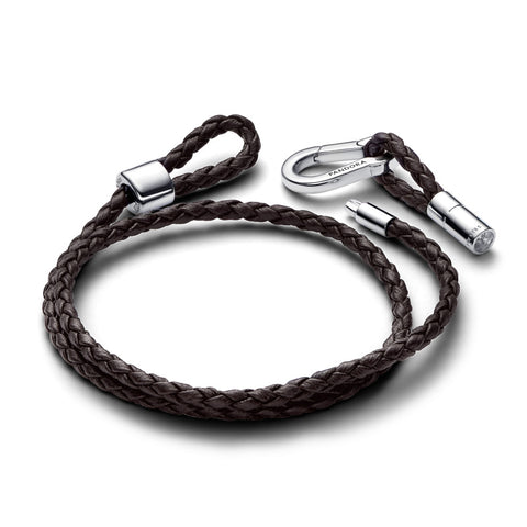 Pulseira Pandora dupla de pele Pandora Moments Pulseira Pandora dupla de pele Pandora Moments
