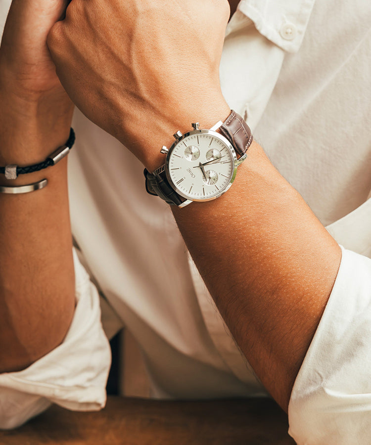 Relógio One Regent Castanho