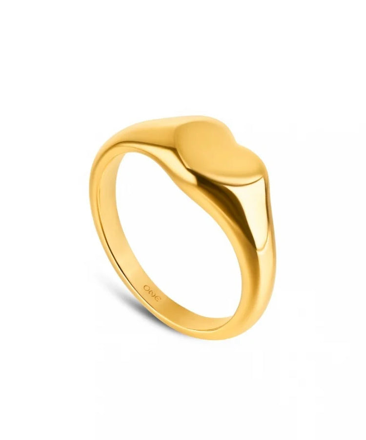 Anel One Crazy Heart Gold