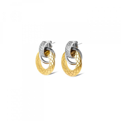 Brincos One Delightful Circle Bicolor Brincos One Delightful Circle Bicolor