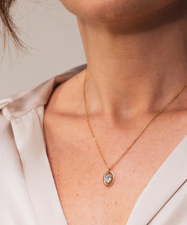Colar One Birthstone Março - Serenidade