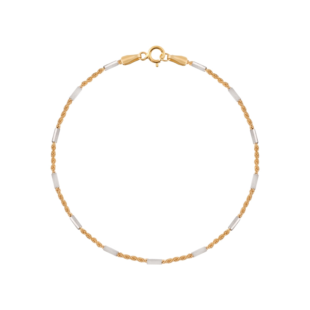 Pulseira bicolor ouro 800 OOPM090046/18