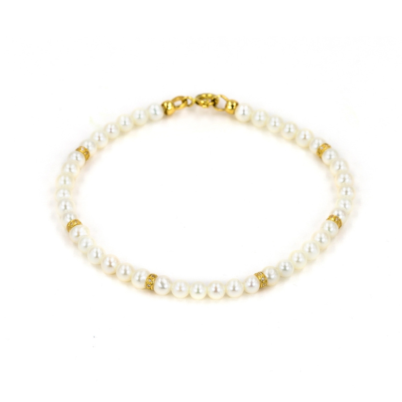 Pulseira pérolas ouro 800 OOPU005627