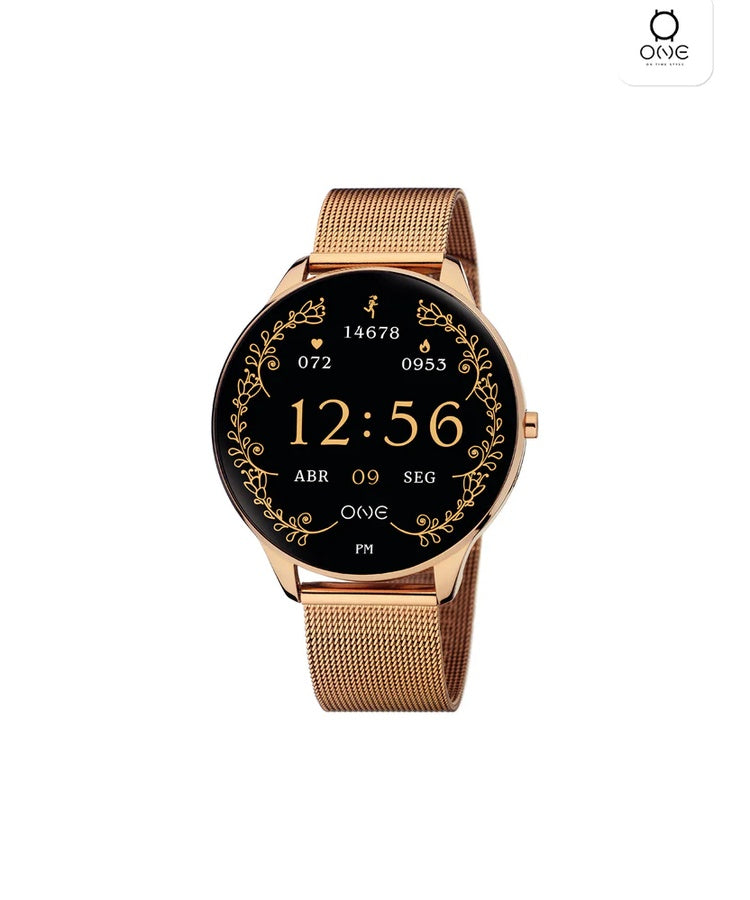 Smartwatch One Slim Rosegold Mesh