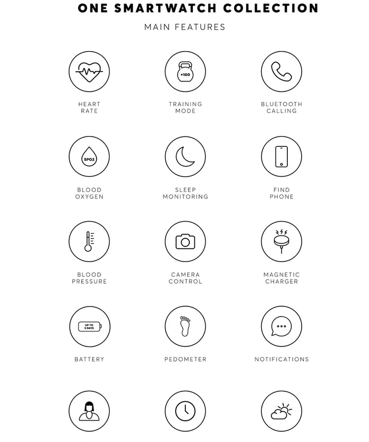 Smartwatch ONE Slim Silver Mesh