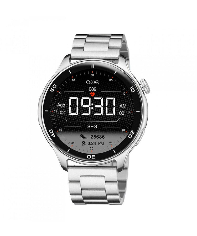 Relógio Smartwatch One Men Explorer GPS Silver