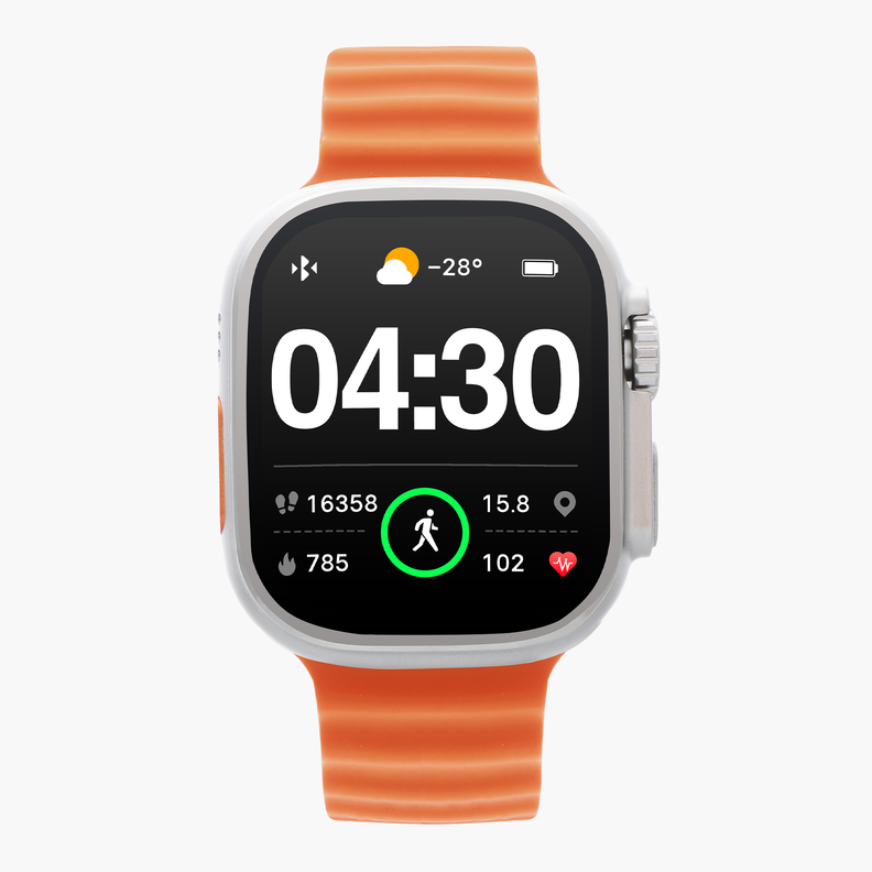Relógio Radiant Smartwatch Hollywood Sili Laranja
