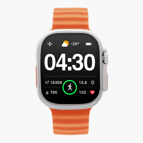 Relógio Radiant Smartwatch Hollywood Sili Laranja Relógio Radiant Smartwatch Hollywood Sili Laranja