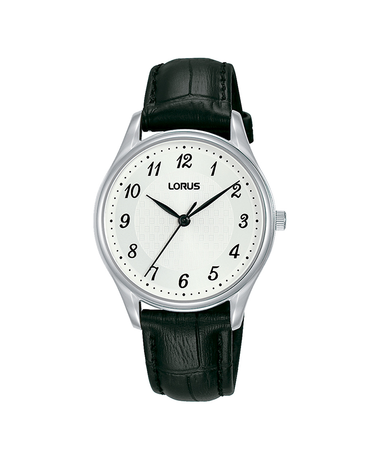 Relógio Lorus Ladies Classic Prateado Pele Preta