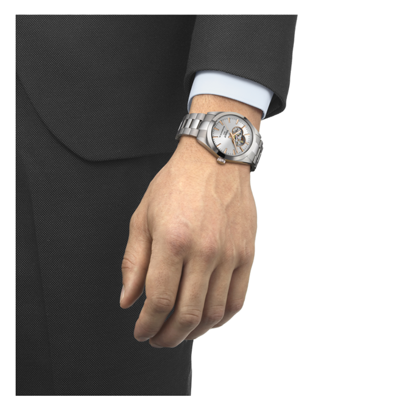 Relógio Tissot Gentleman Open Heart 40mm