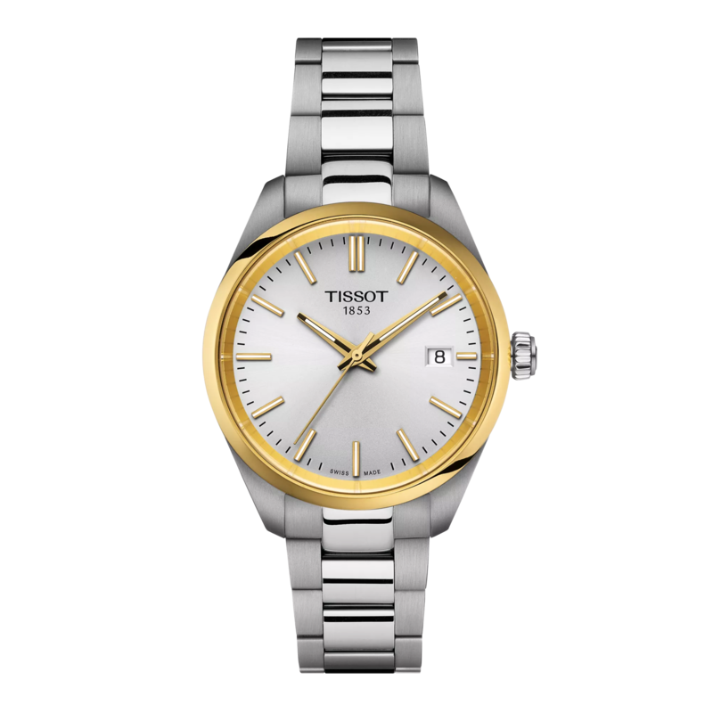 Relógio Tissot PR100 34mm bicolor