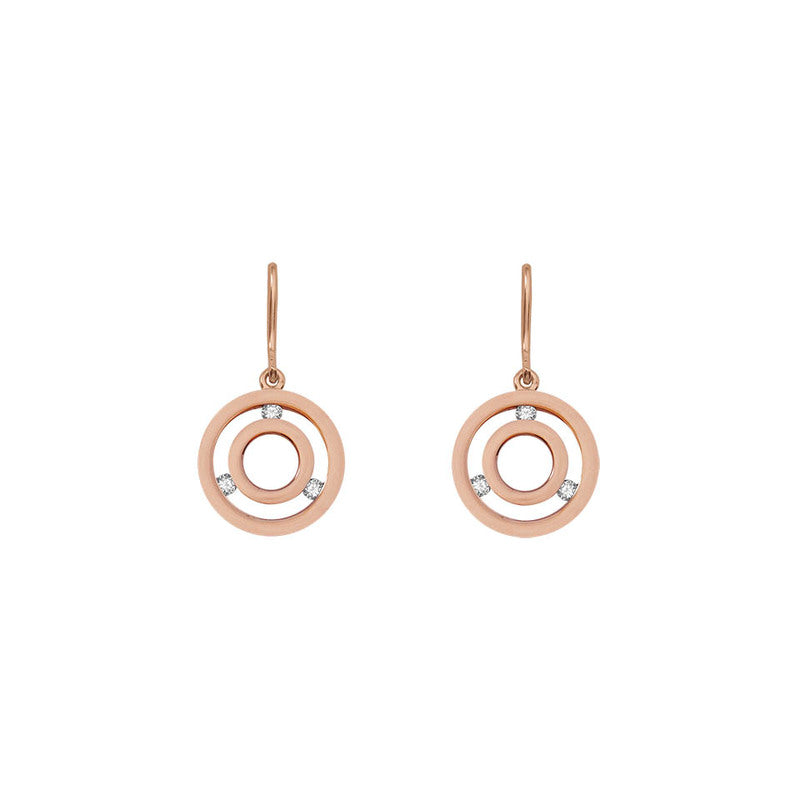 Brincos Monseo Side By Side Ouro Diamantes