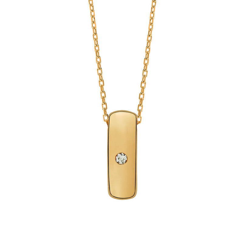 Colar I Love You Monseo Ouro, Diamante e Rubis