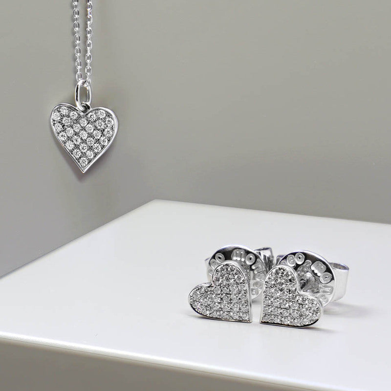 Colar Monseo Pure Love Ouro Branco e Diamantes