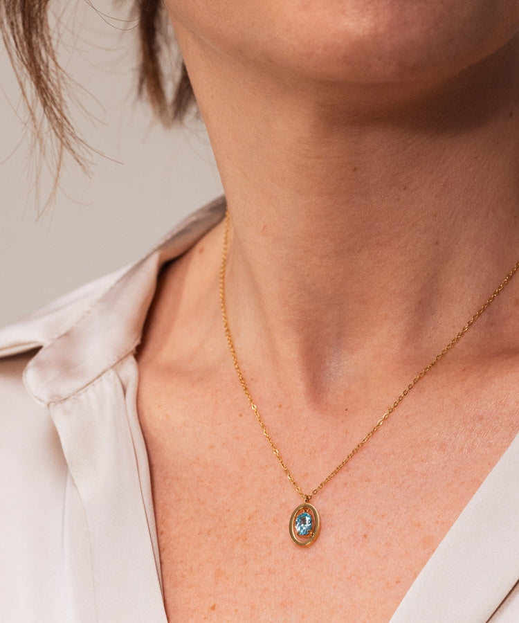 Colar One Birthstone Dezembro - Felicidade