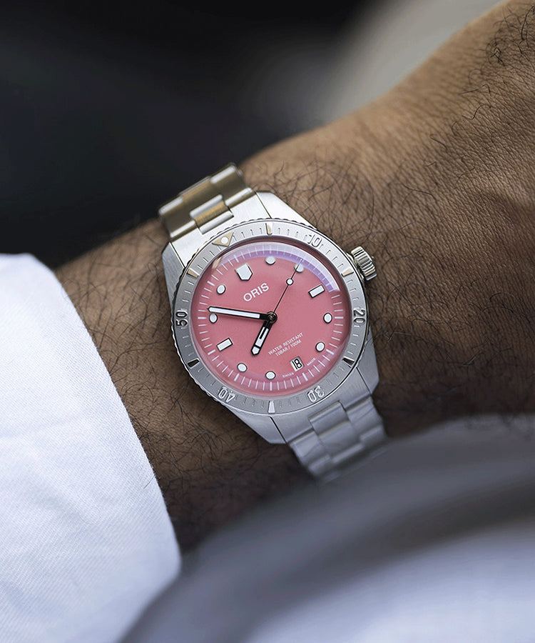 Relógio Oris Divers Sixty-Five Cotton Candy