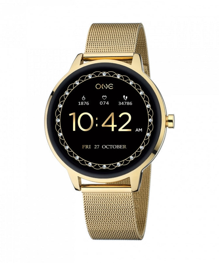 Relógio One Queencall Gold Mesh