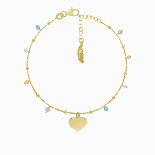 Pulseira Amizade Prata Dourada Eugénio Campos