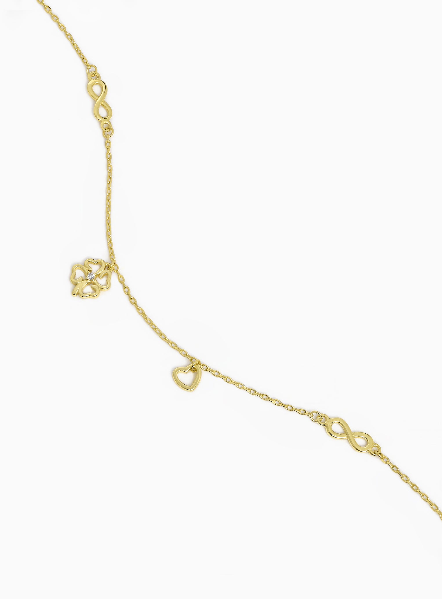 Pulseira Little Charms Dourado Eugénio Campos