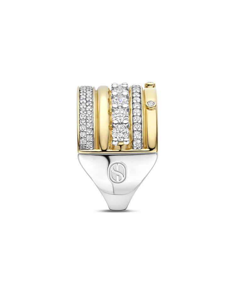 Anel TiSento prata 12396ZY/62