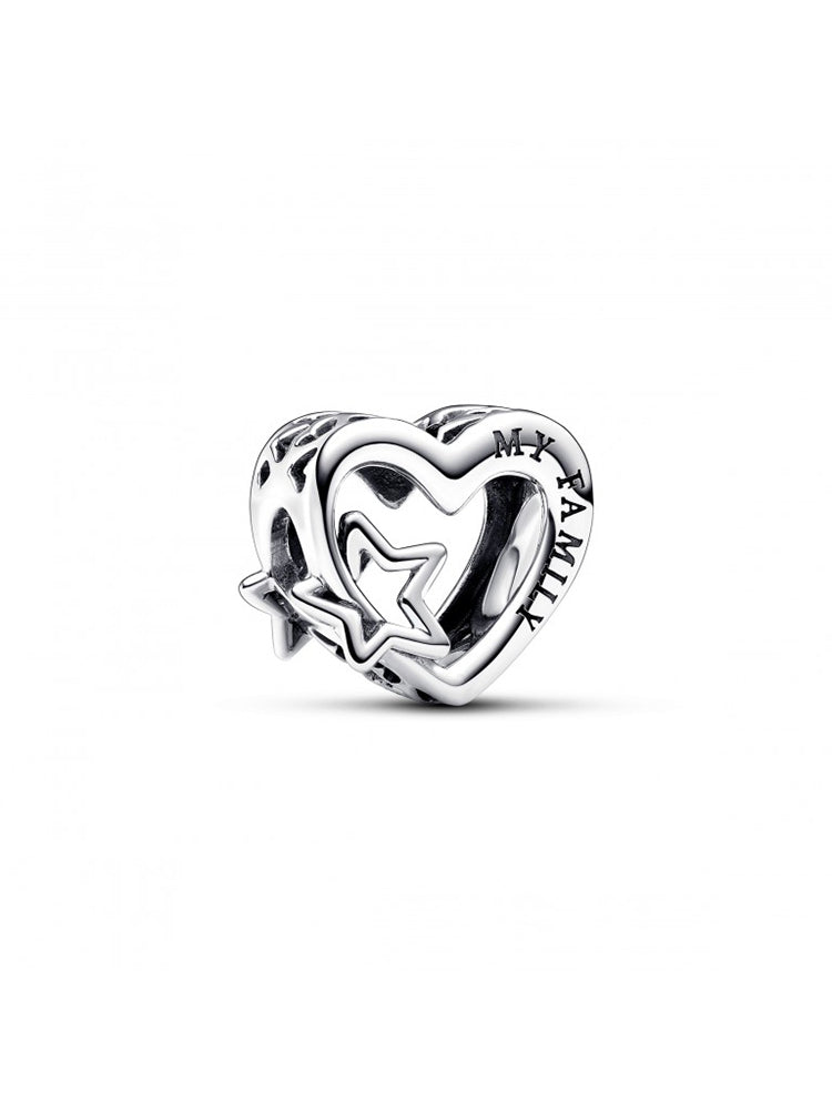 Conta Pandora Family Heart & Star Charm
