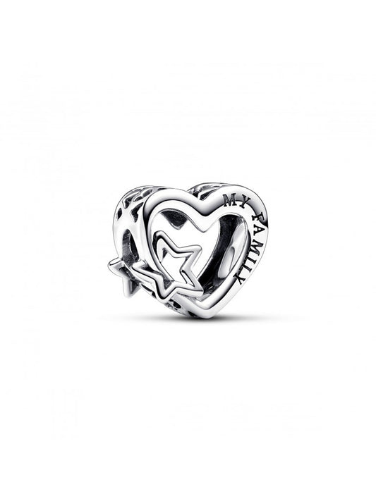Conta Pandora Family Heart & Star Charm