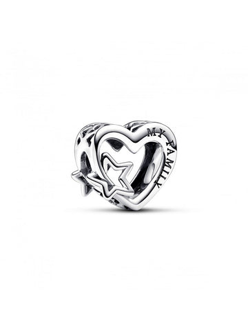 Conta Pandora Family Heart & Star Charm