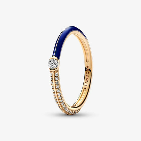 Anel Pandora  Pavé Azul ME