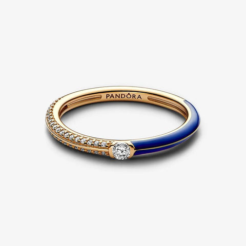 Anel Pandora  Pavé Azul ME