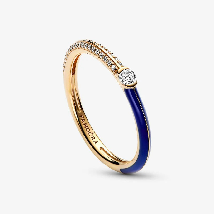 Anel Pandora  Pavé Azul ME