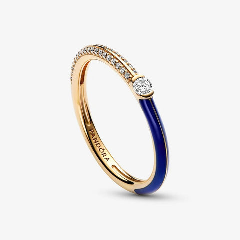 Anel Pandora  Pavé Azul ME