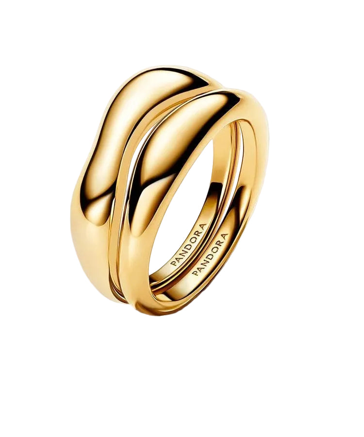 Anéis Pandora conjugáveis com design orgânico
