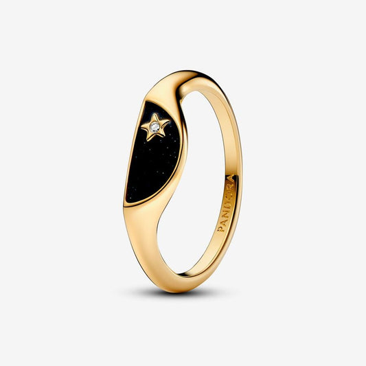 Anel Pandora Halved Signet