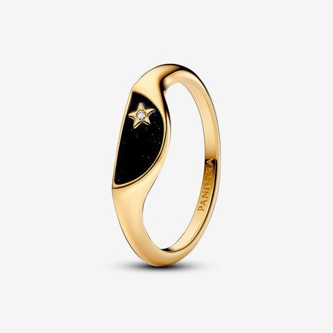 Anel Pandora Halved Signet
