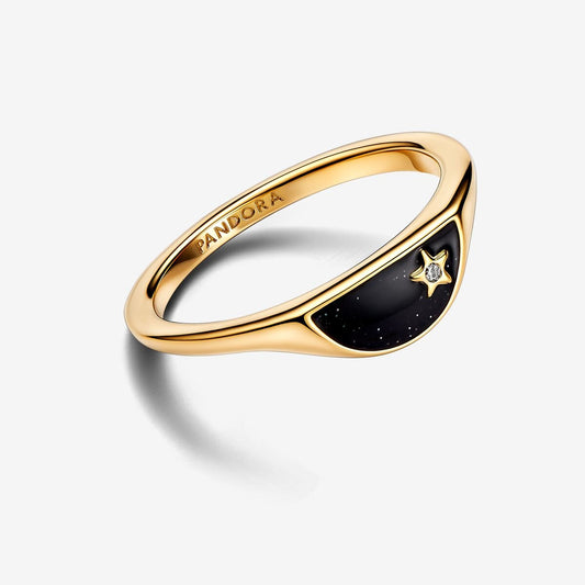 Anel Pandora Halved Signet
