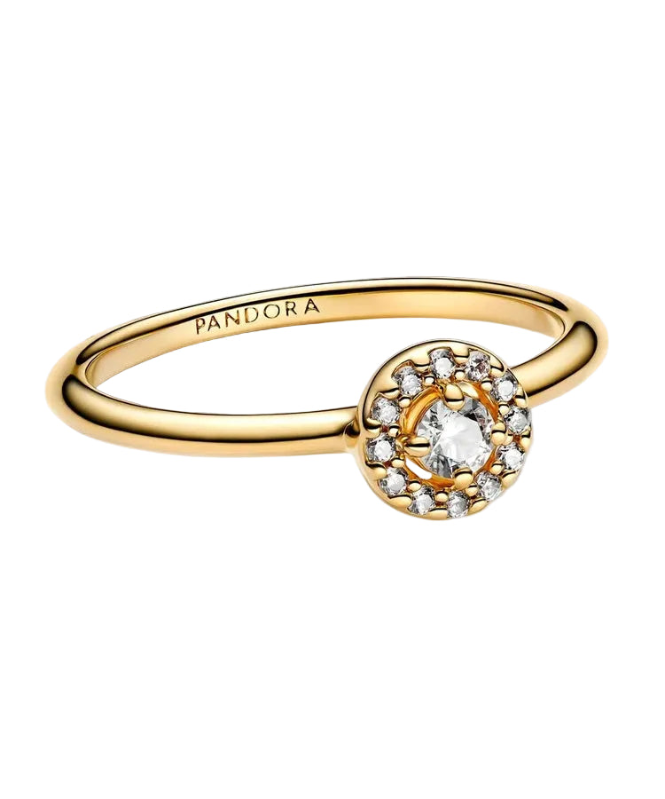 Anel Pandora Auréola Redonda Pavé