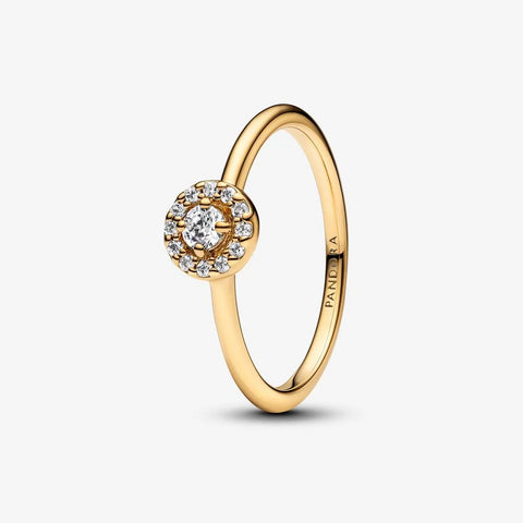 Anel Pandora Auréola Redonda Pavé