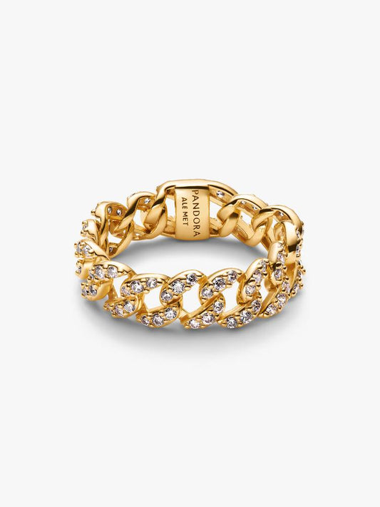 Anel Pavé Cuban Chain Pandora