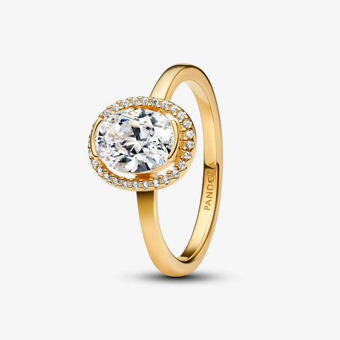 Anel Pandora Auréola Oval Cintilante